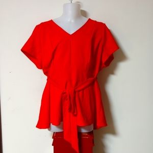 Lane Bryant Red Orange Top